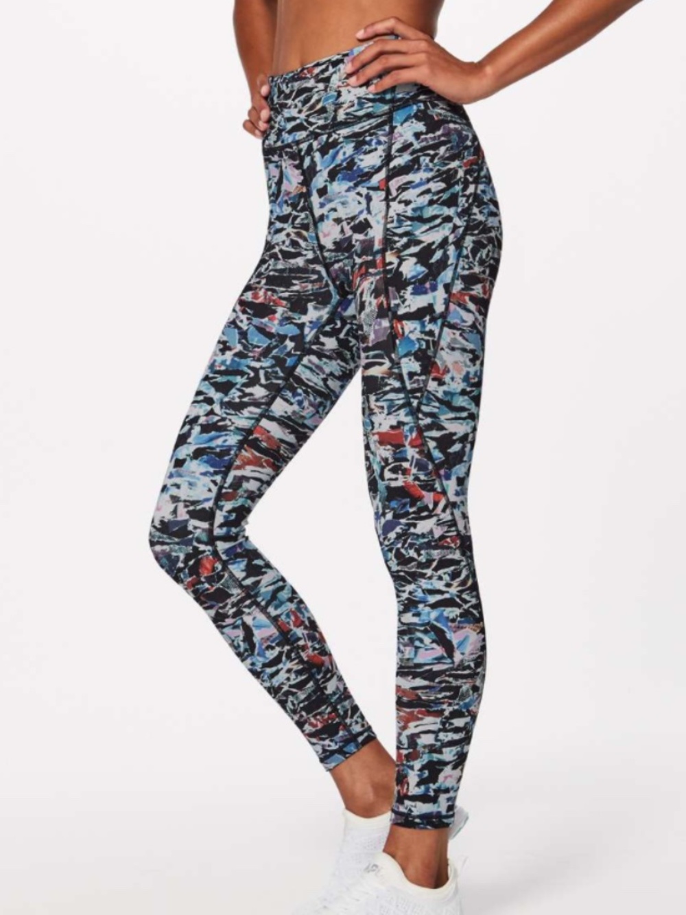 Lululemon Break Free Tight 25" Culture Clash Starlight Black 4 Running Yoga Gym